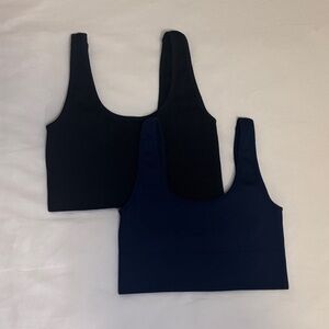 Elegant Black and Navy Camisole Set